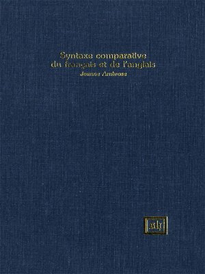 cover image of Syntaxe Comparative Français-Anglais